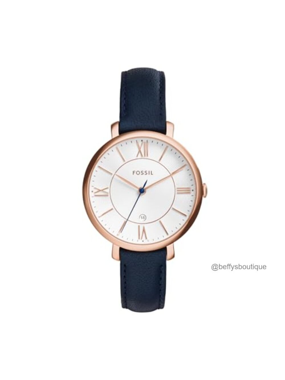 Jacqueline Ladies Leather Watch Stainless Steel Case 36mm